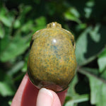 Botryoidal Ocean Jasper Carved Crystal Skull