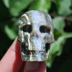 Ocean Jasper Carved Crystal Skull