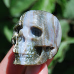 Ocean Jasper Carved Crystal Skull