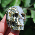 Ocean Jasper Carved Crystal Skull