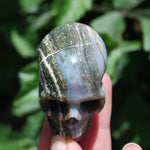 Ocean Jasper Carved Crystal Skull