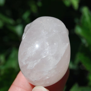 Rose Quartz Carved Crystal Skull