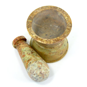 Apothecary Mortar Pestle, Antique Pharmacy Style, Soapstone