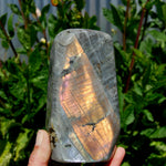 Labradorite Crystal Freeform Tower, Large Purple Spectrolite