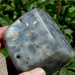 Labradorite Crystal Freeform Tower, Large Purple Spectrolite