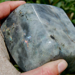 Labradorite Crystal Freeform Tower, Large Purple Spectrolite