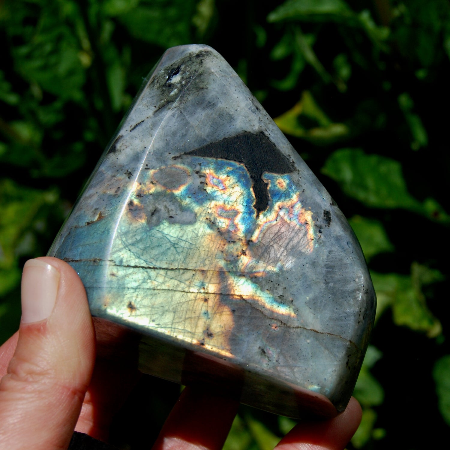 Purple Labradorite, Labradorite Crystal Freeform Tower, Spectrolite