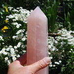 XL Rose Quartz Crystal Tower