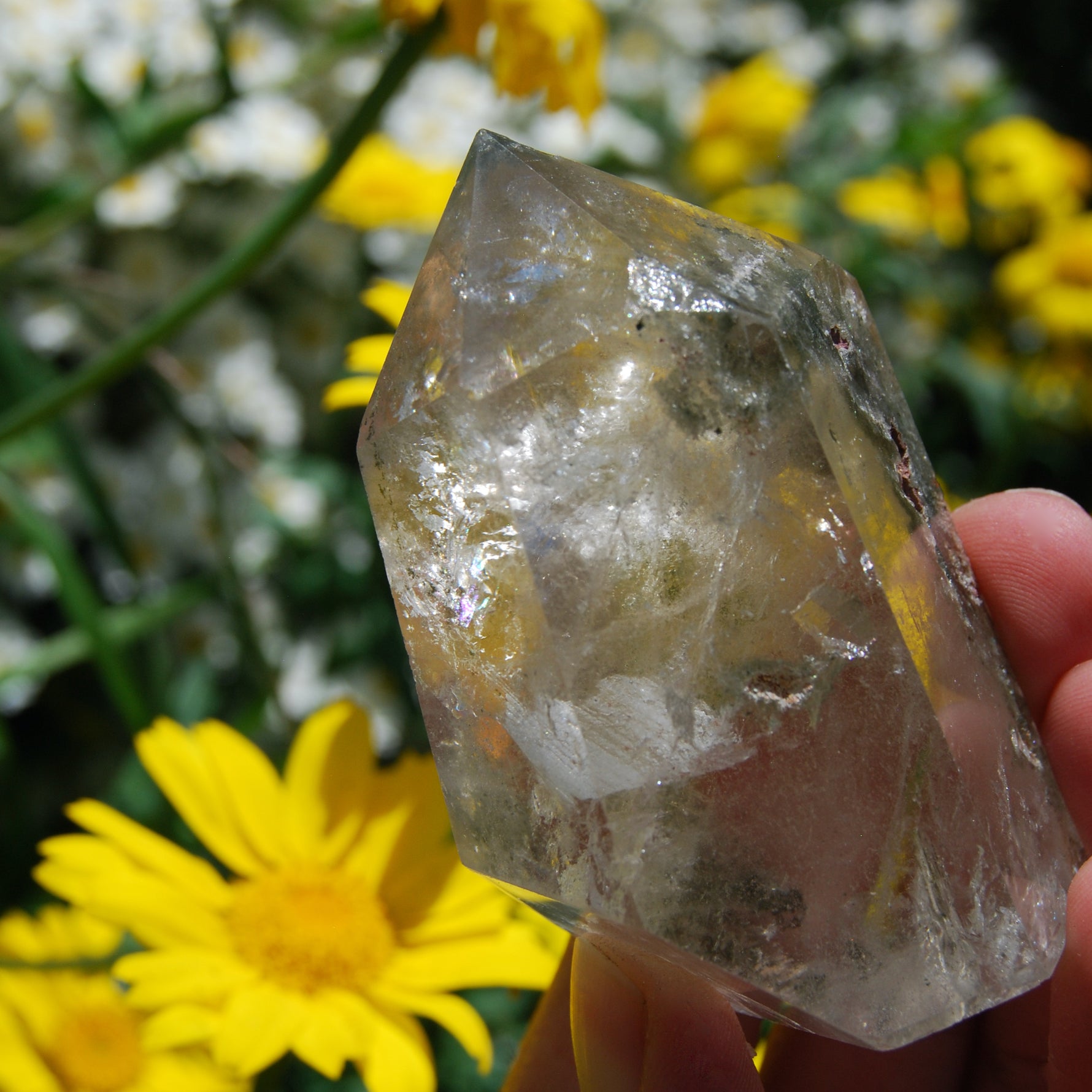 Lodolite Crystal Tower, Scenic Garden Quartz