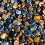 Blue Tiger's Eye Crystal Tumbled Stones, XS Flashy Crystals