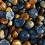 Blue Tiger's Eye Crystal Tumbled Stones, XS Flashy Crystals