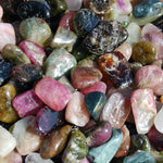 Rainbow Tourmaline Tumbled Stones, Extra Small