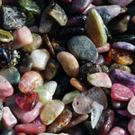 Rainbow Tourmaline Tumbled Stones, Extra Small