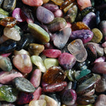 Rainbow Tourmaline Tumbled Stones, Extra Small