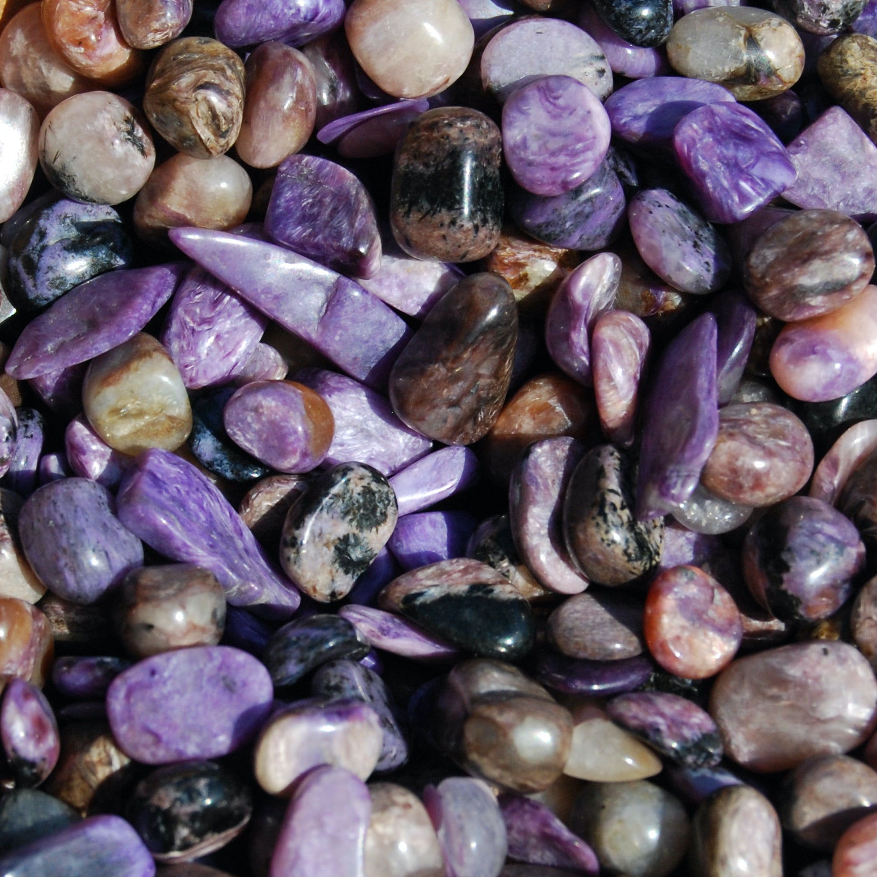 AAA Charoite Crystal Tumbled Stones