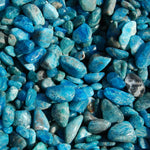 Blue Apatite Crystal Tumbled Stones, XS