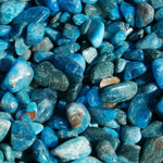 Blue Apatite Crystal Tumbled Stones, XS