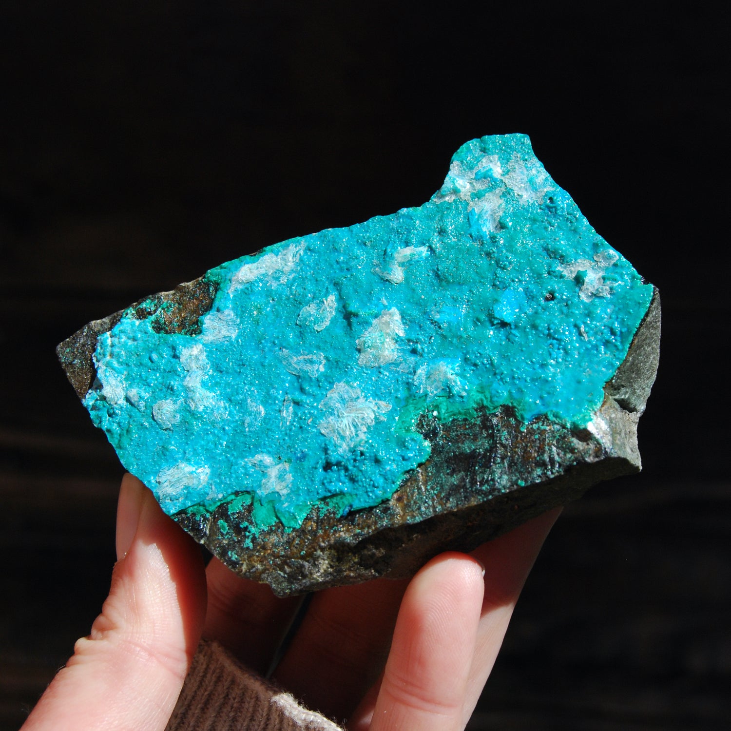 Silica Chrysocolla Crystal, Raw Chrysocolla, Silica Chrysocolla