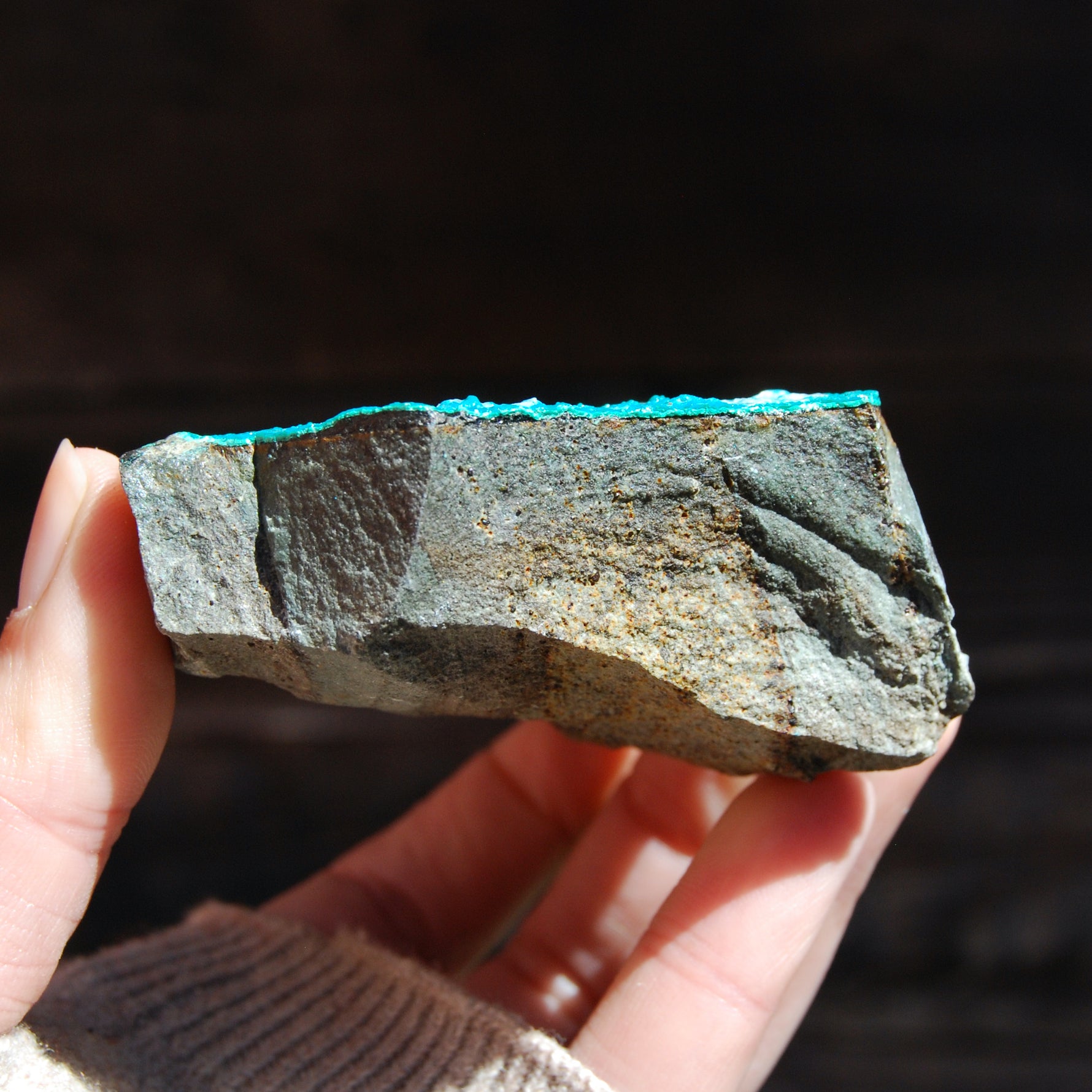 Silica Chrysocolla Crystal, Raw Chrysocolla, Silica Chrysocolla
