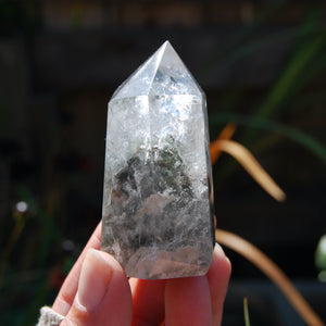Lodolite Crystal Tower, Scenic Garden Quartz