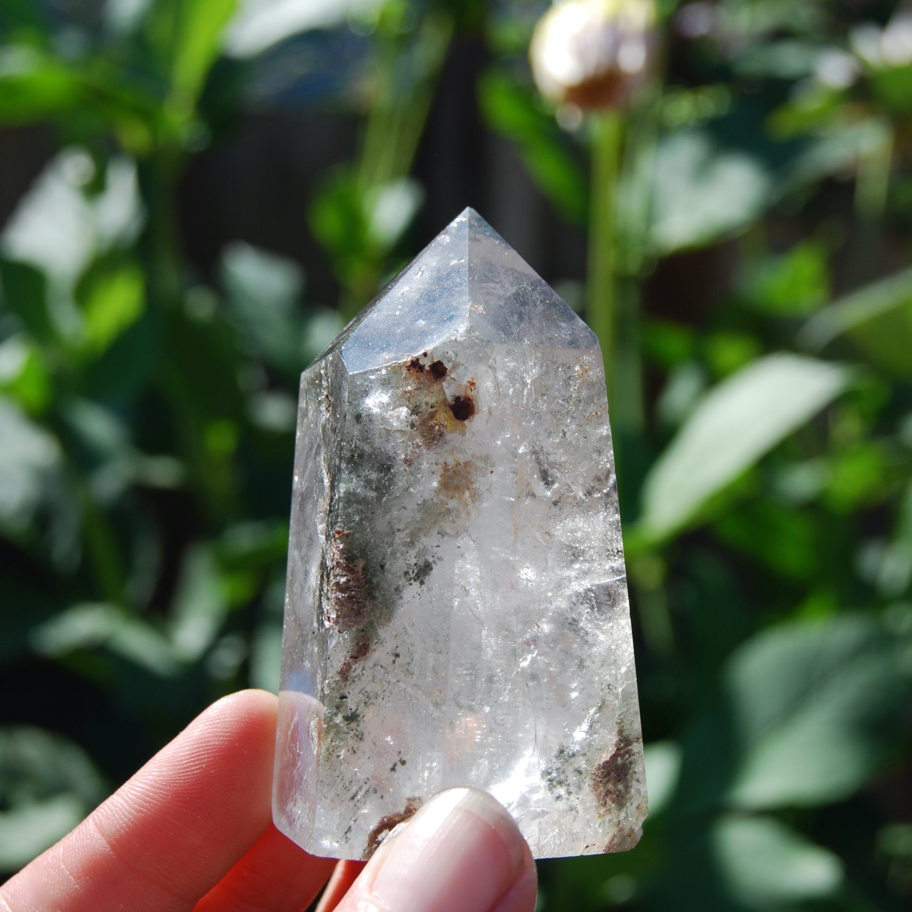 Lodolite Crystal Tower, Scenic Garden Quartz