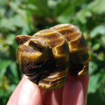 2in Tiger's Eye Carved Crystal Bear