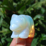 Opalite Carved Crystal Bear