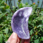 Lepidolite Moon Shaped Crystal Bowl