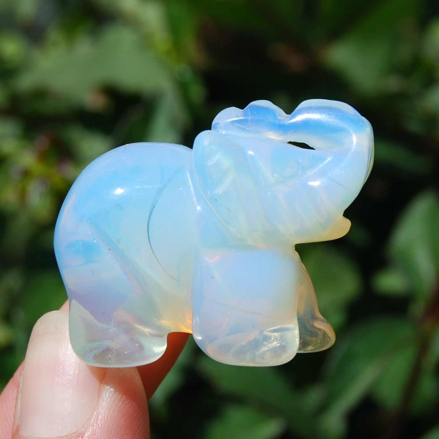 Opalite Crystal Elephant