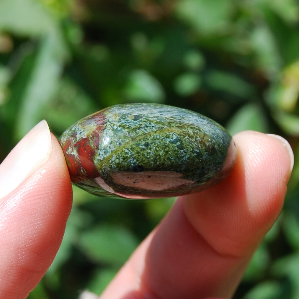 Dragon's Bloodstone Crystal Heart Shaped Palm Stone