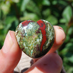 Dragon's Bloodstone Crystal Heart Shaped Palm Stone