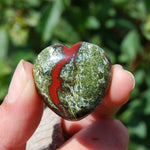 Dragon's Bloodstone Crystal Heart Shaped Palm Stone