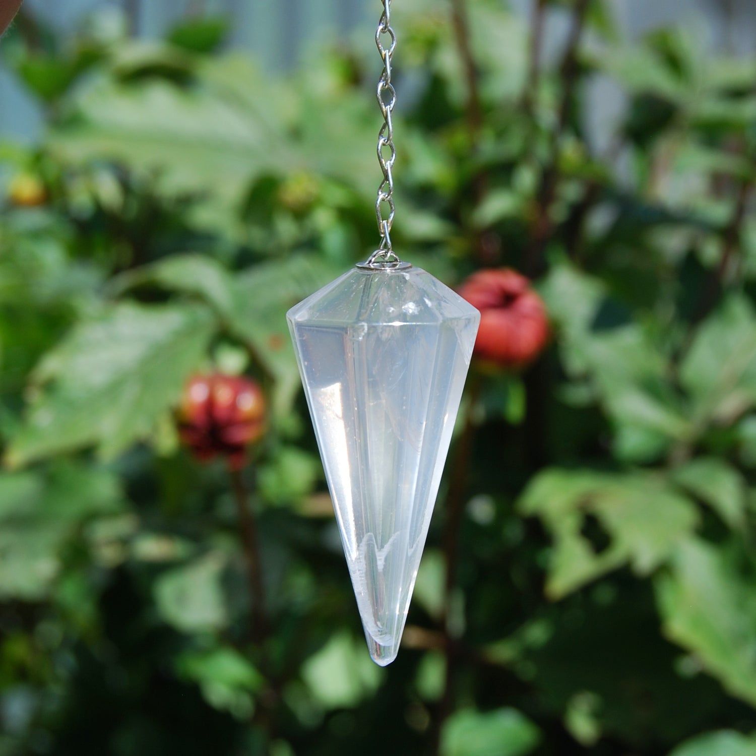 Girasol Quartz Crystal Pendulum, Girasol Quartz