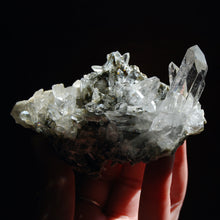Load image into Gallery viewer, Chlorite Silver Quartz Crystal Cluster, Corinto Brazil
