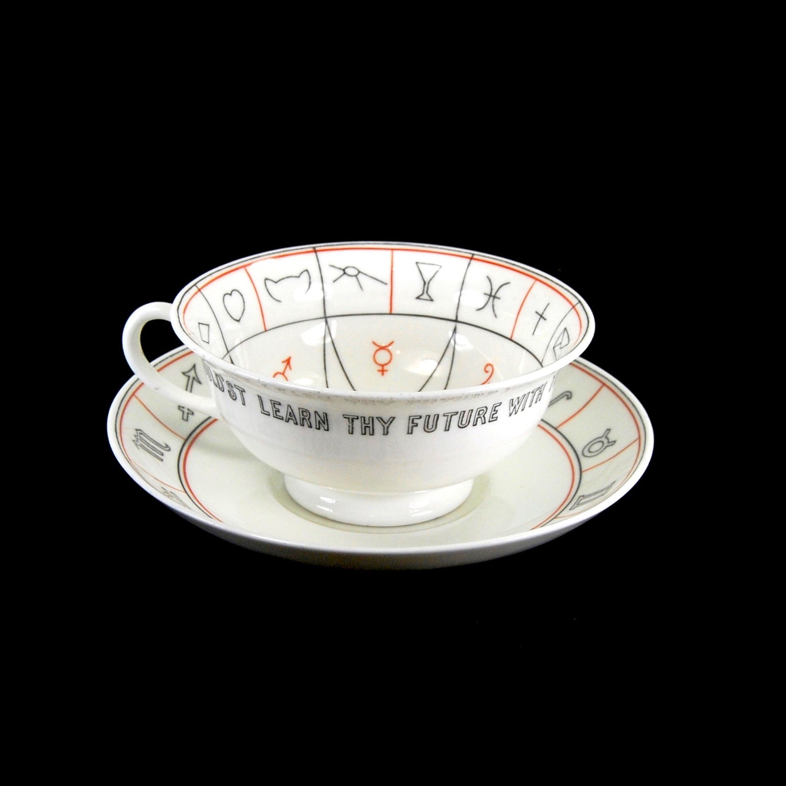 Antique Aynsley NELROS Cup of Knowledge Fortune Telling Teacup circa 1905