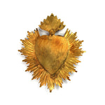 Sacred Heart Ex Voto Milagro Cachette Burning Heart Locket Cachette