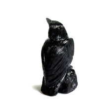 Load image into Gallery viewer, Black Onyx Raven Hand Carved Crystal Crow
