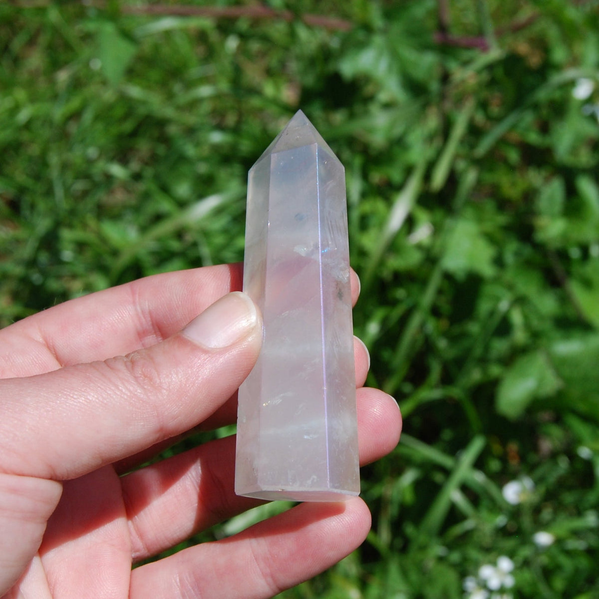Aura Rose Quartz Crystal Polished Towers 