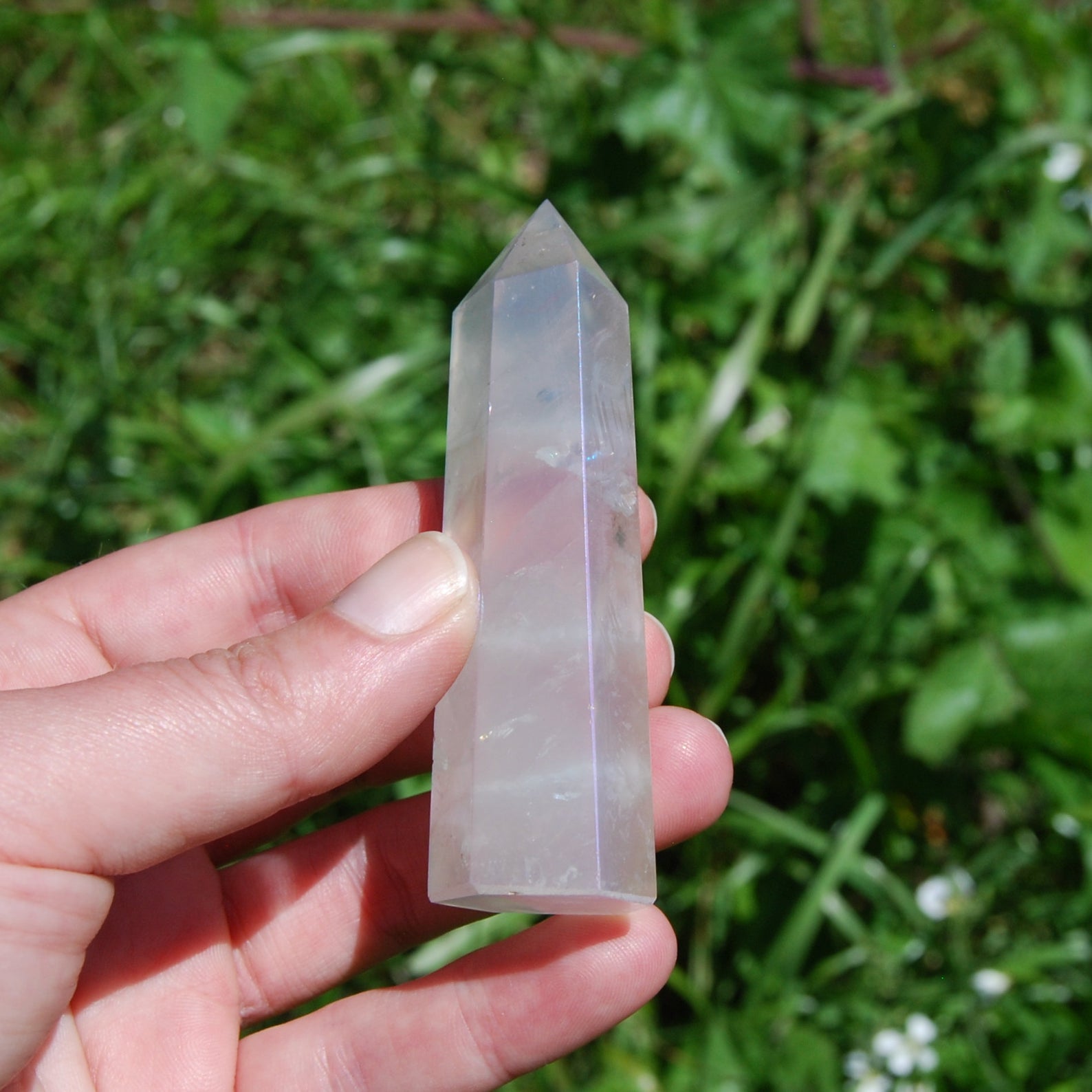 Aura Rose Quartz Crystal Polished Towers 