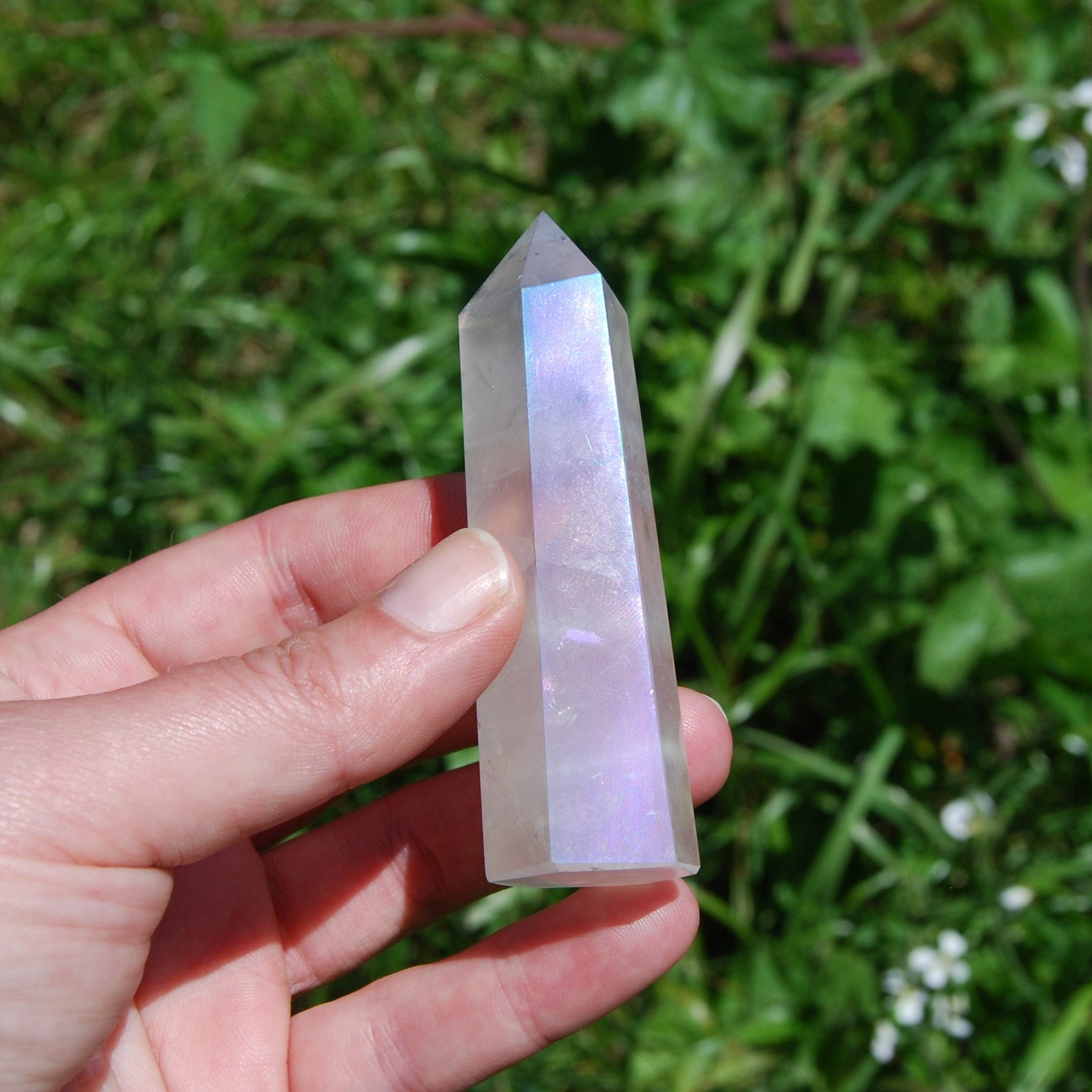 Aura Rose Quartz Crystal Polished Towers 