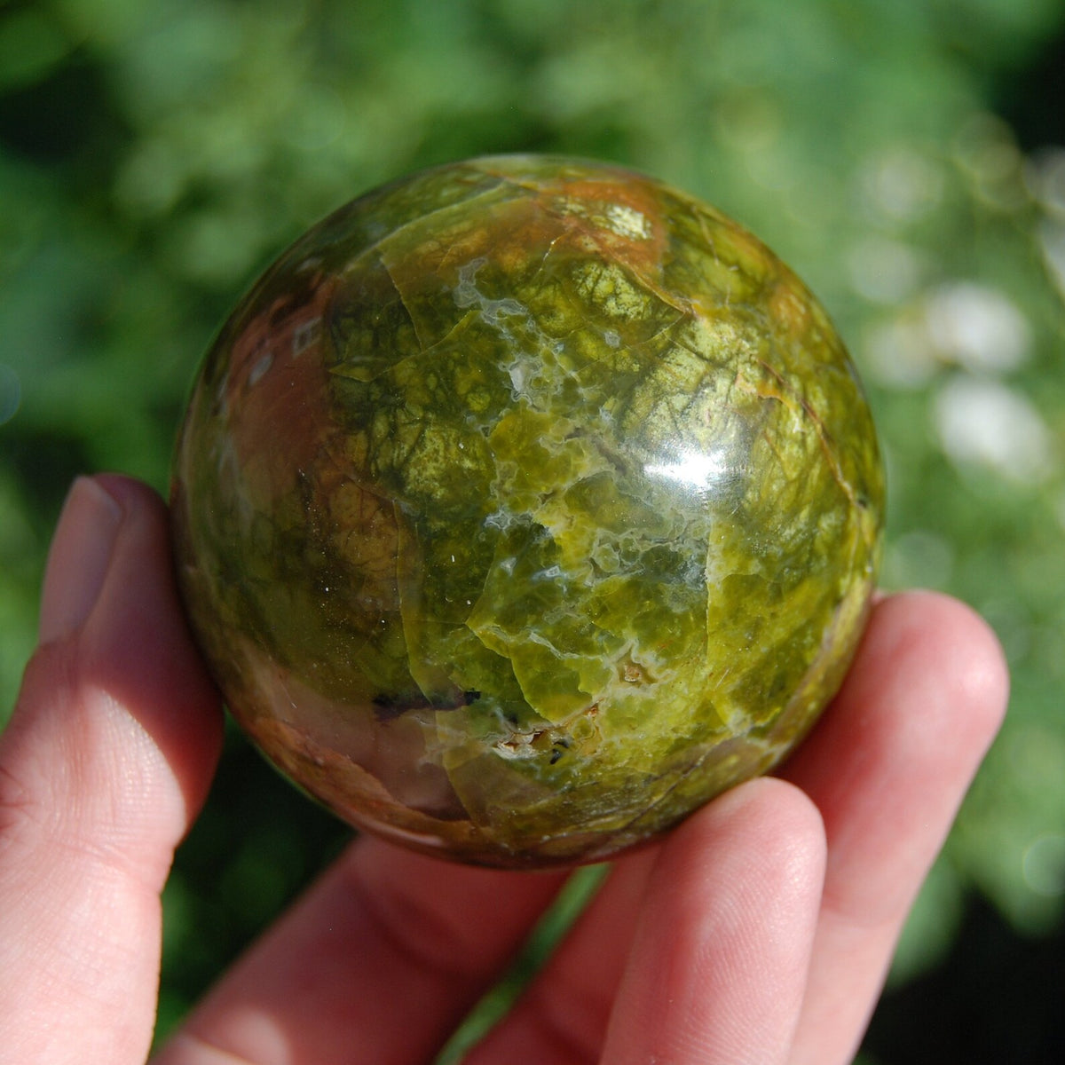 Green Opal Crystal Sphere