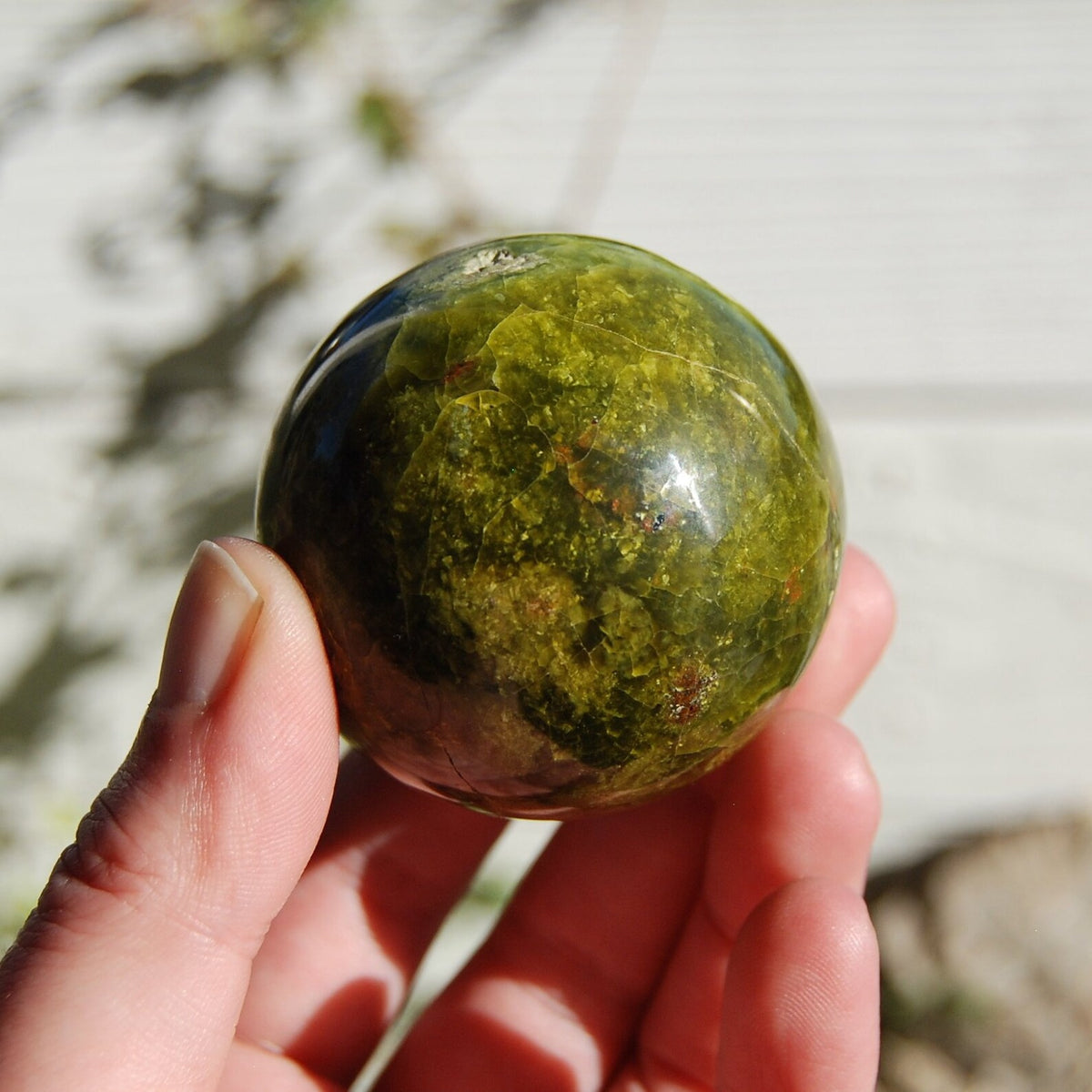 Green Opal Crystal Sphere