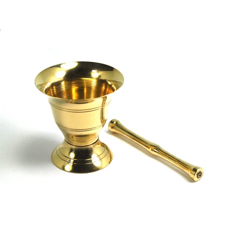 Solid Brass Mortar and Pestle
