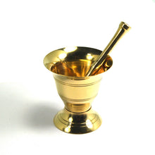 Load image into Gallery viewer, Solid Brass Mortar and Pestle
