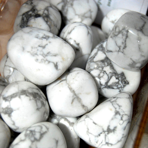 Howlite Tumbled Stones Healing Crystals
