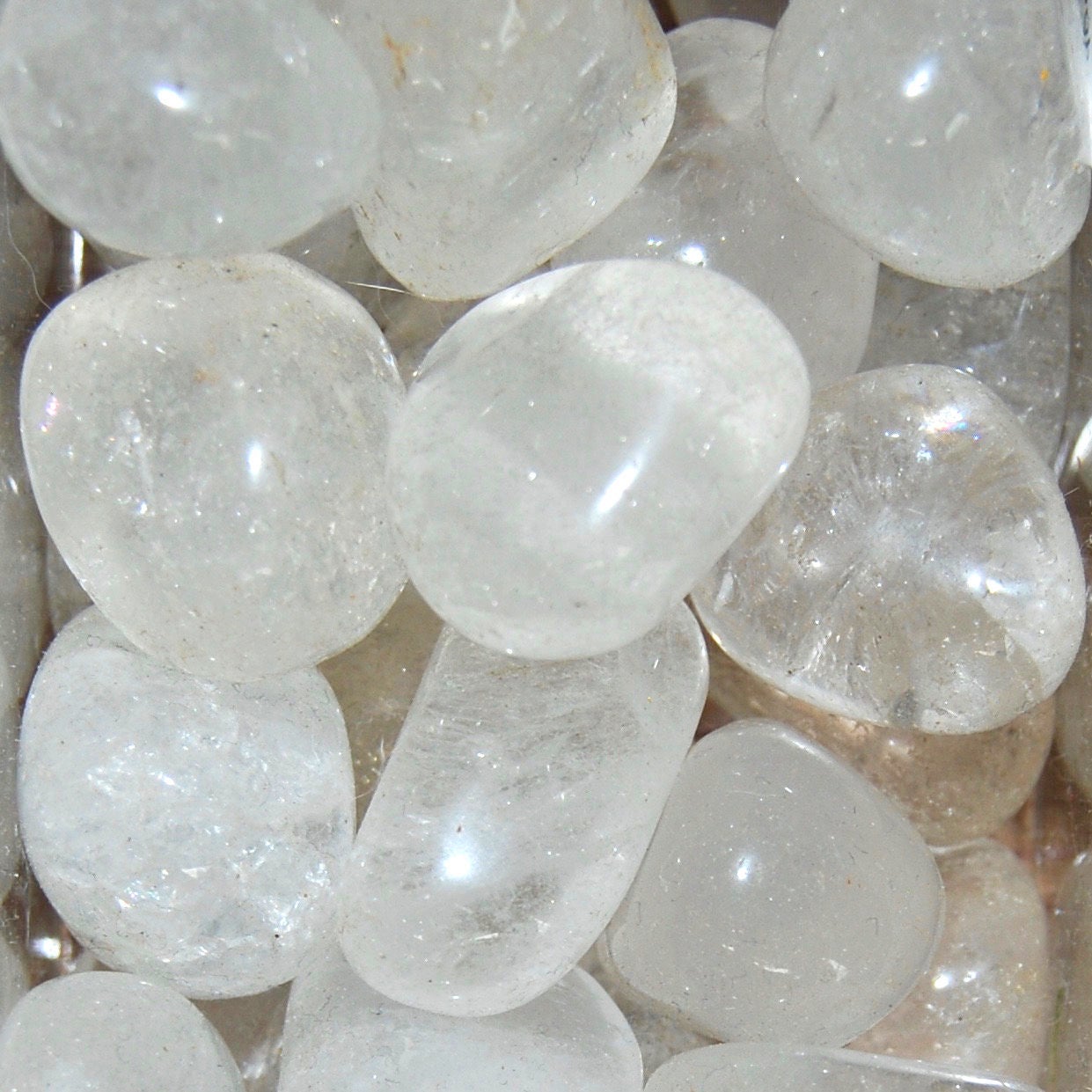 Clear Quartz Crystal Tumbled Stones