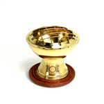 Triple Moon Resin Incense Burner Solid Brass