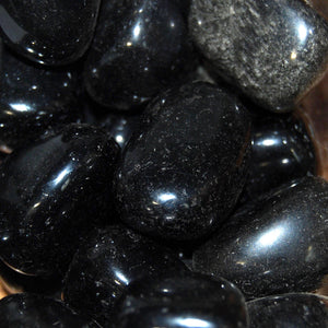 Black Obsidian Crystal Tumbled Stones, Large