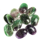 Rainbow Fluorite Polished Crystal Palm Stones 2.5"