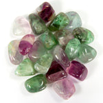 Rainbow Fluorite Crystal Tumbled Stones